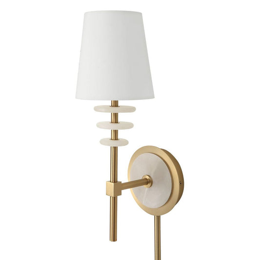 Alabaster Torch Sconce