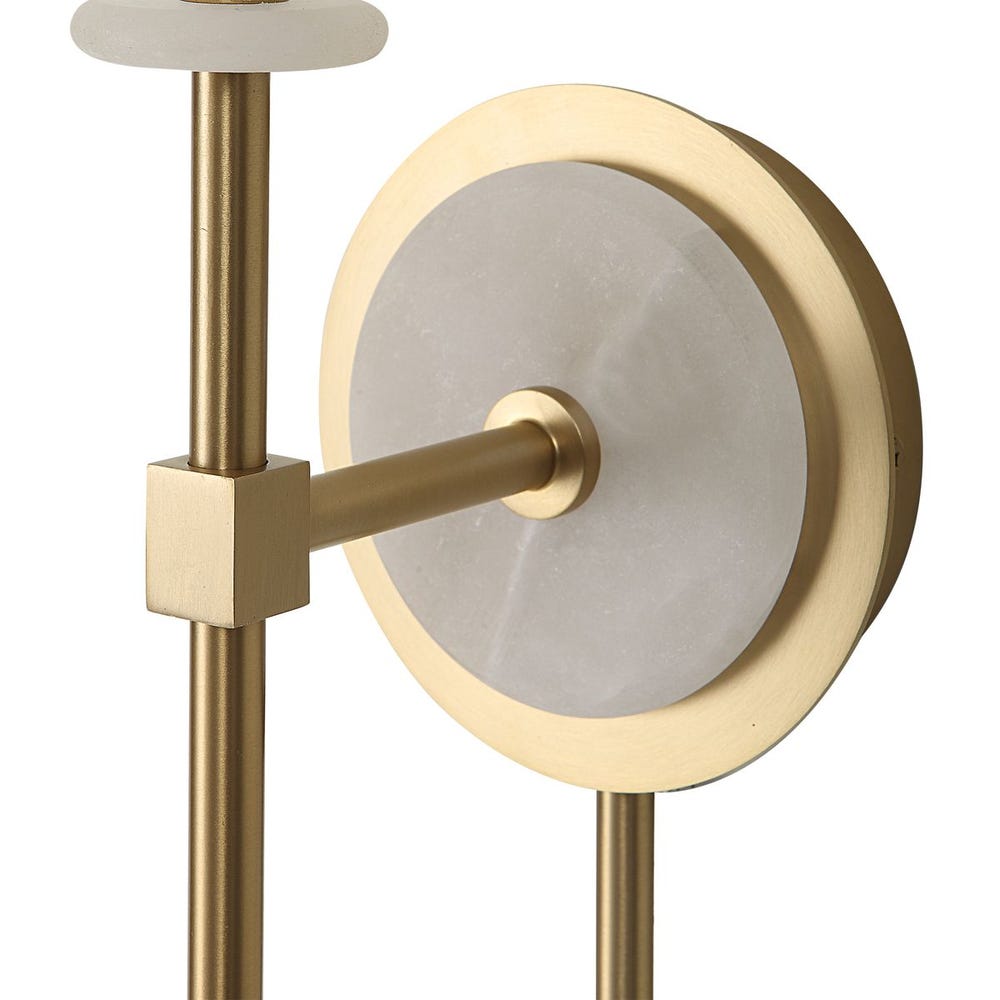 Alabaster Torch Sconce