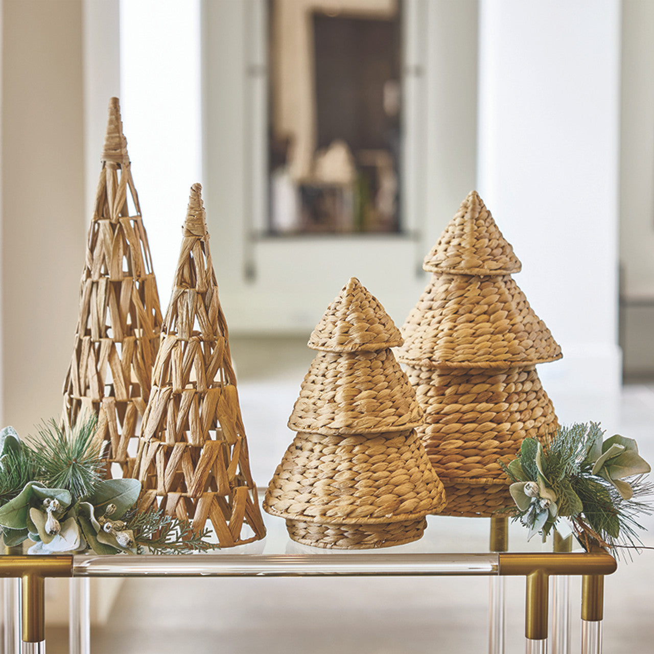 Hyacinth Cone Tiered Tree - 12" H
