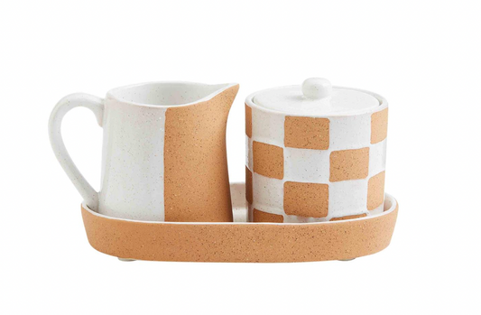 Terracotta Cream & Sugar Set