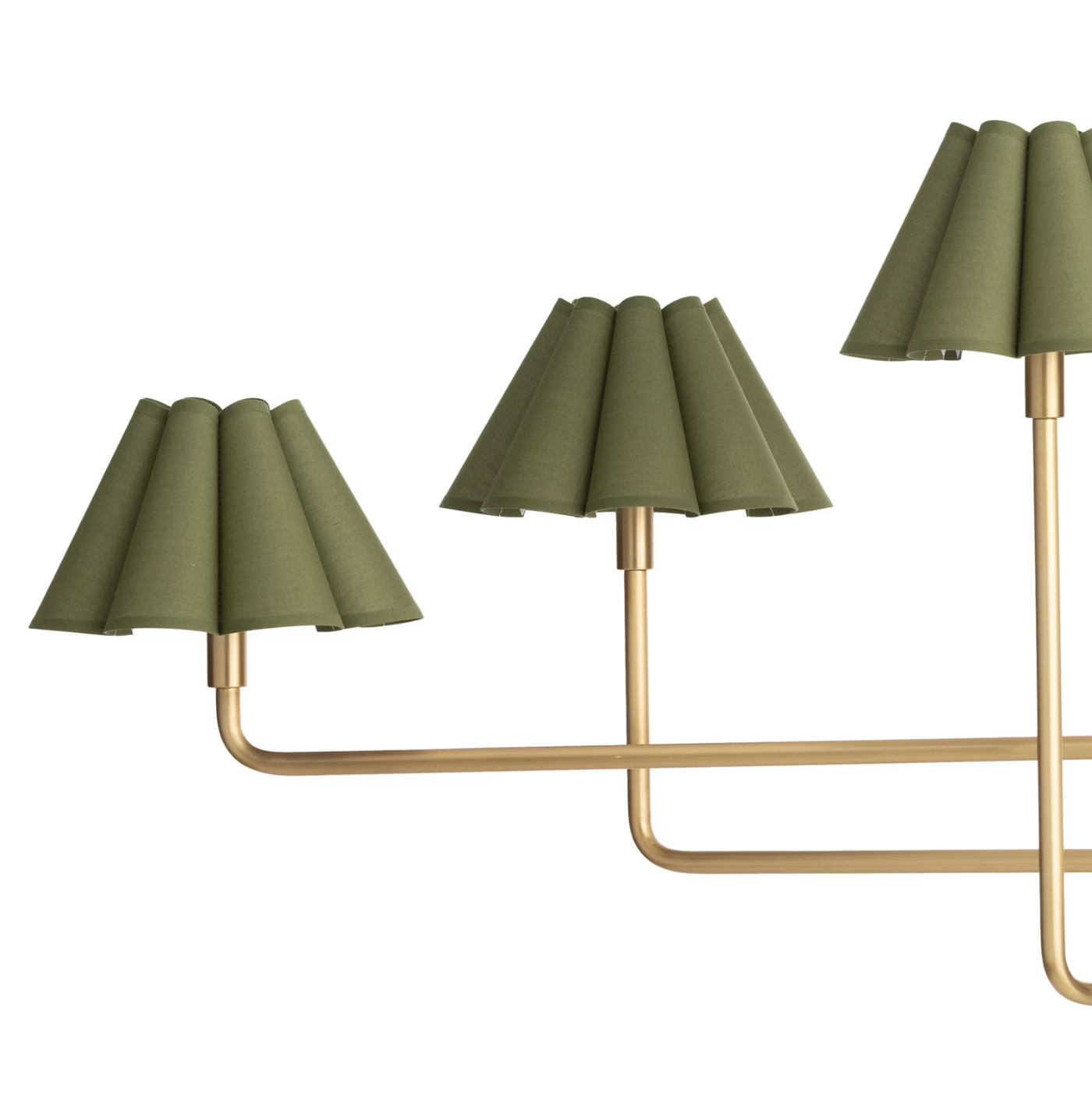 Polly Chandelier-Gold & Green