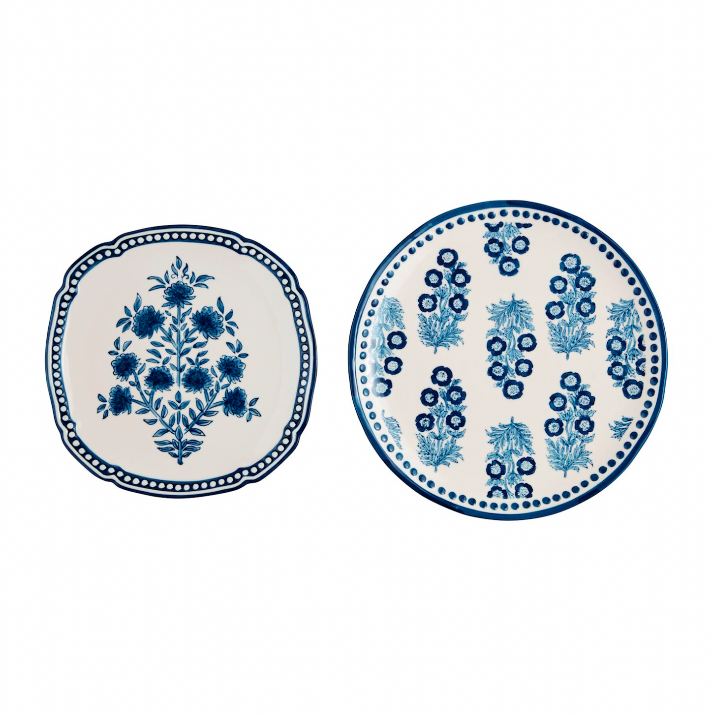 Block Print Nested Platter Set