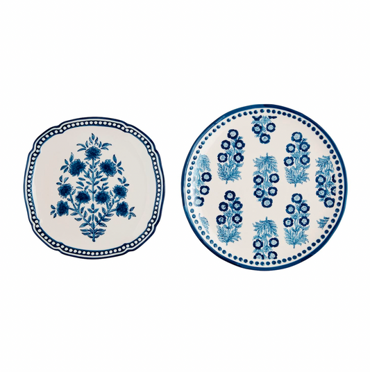 Block Print Nested Platter Set