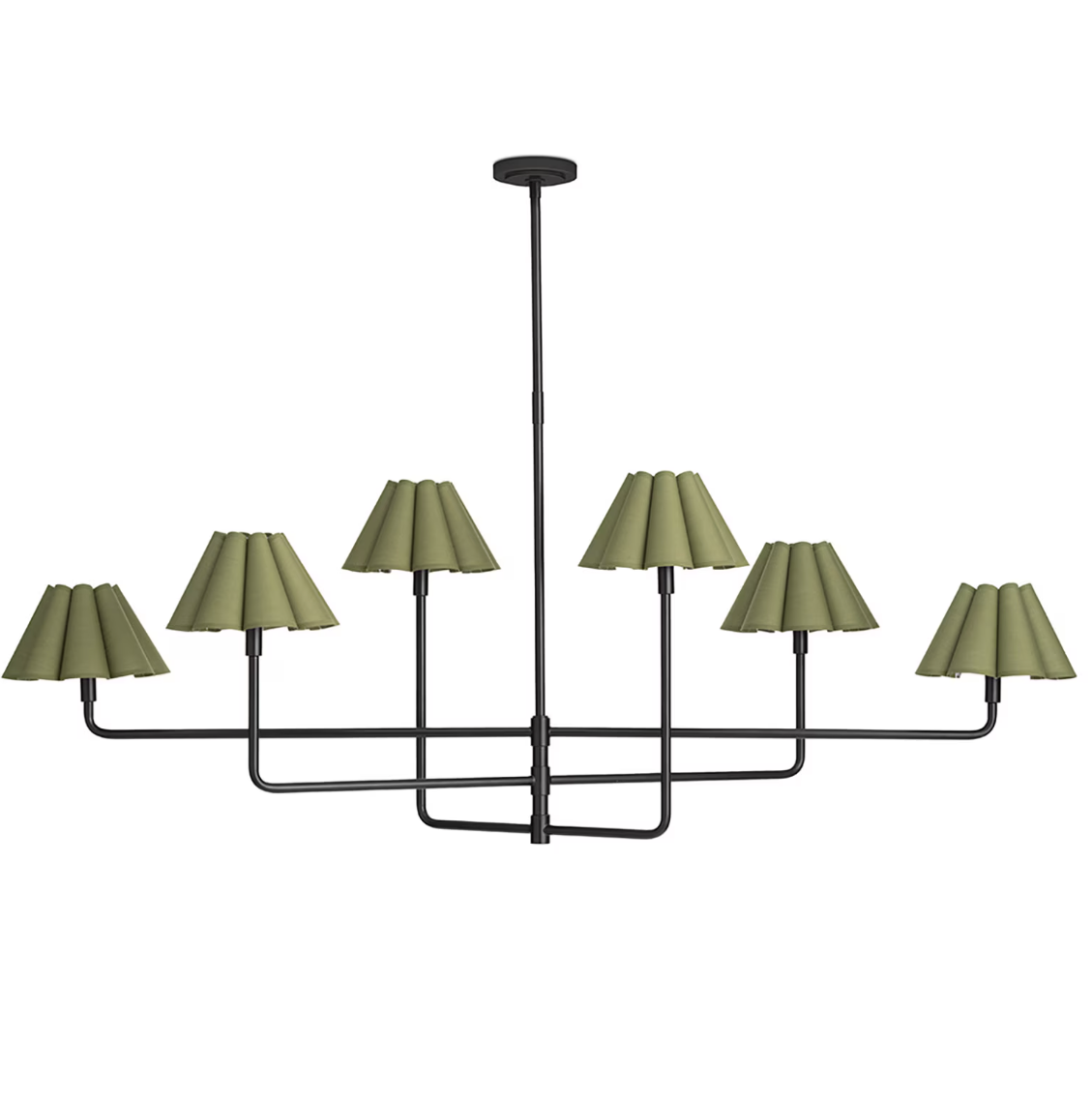 Polly Chandelier-Green & Black