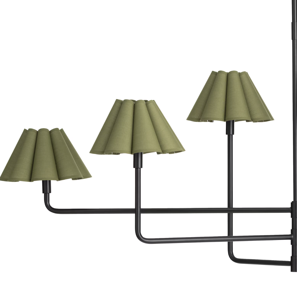 Polly Chandelier-Green & Black