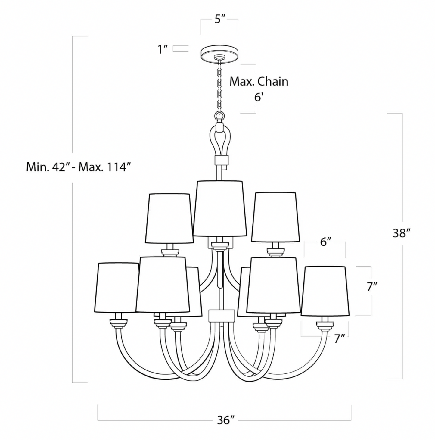 Bimini Chandelier Large