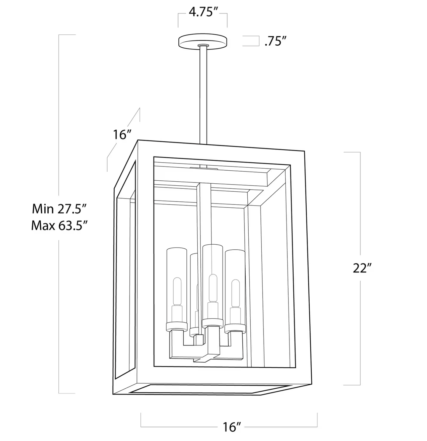 Montecito Large Lantern