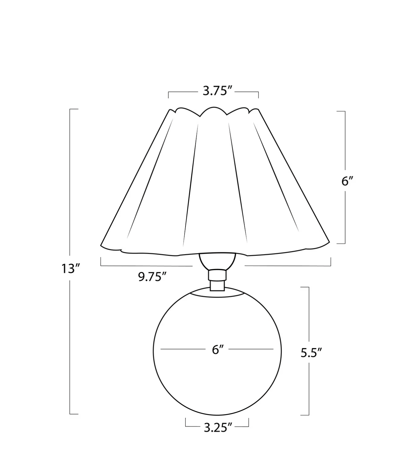 Giorgio Crystal Mini Lamp