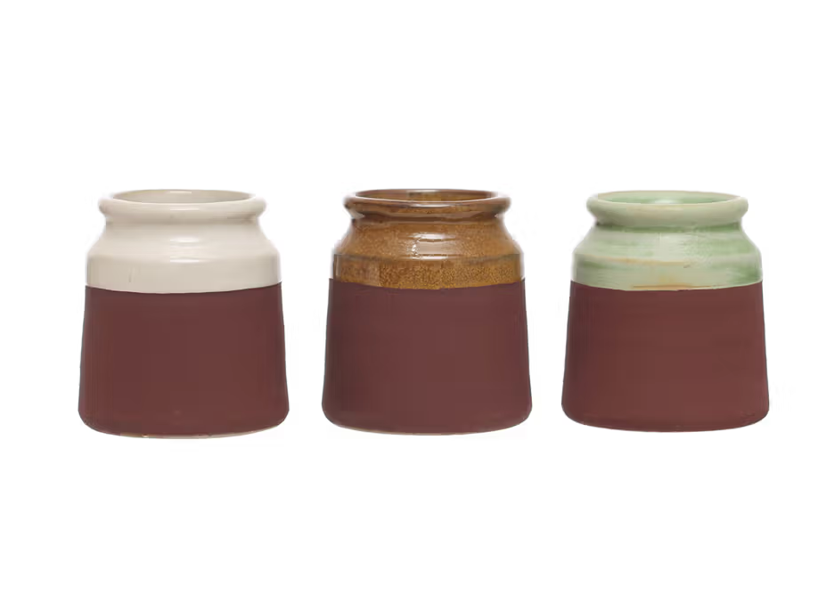 Stoneware Match Holder with Striker