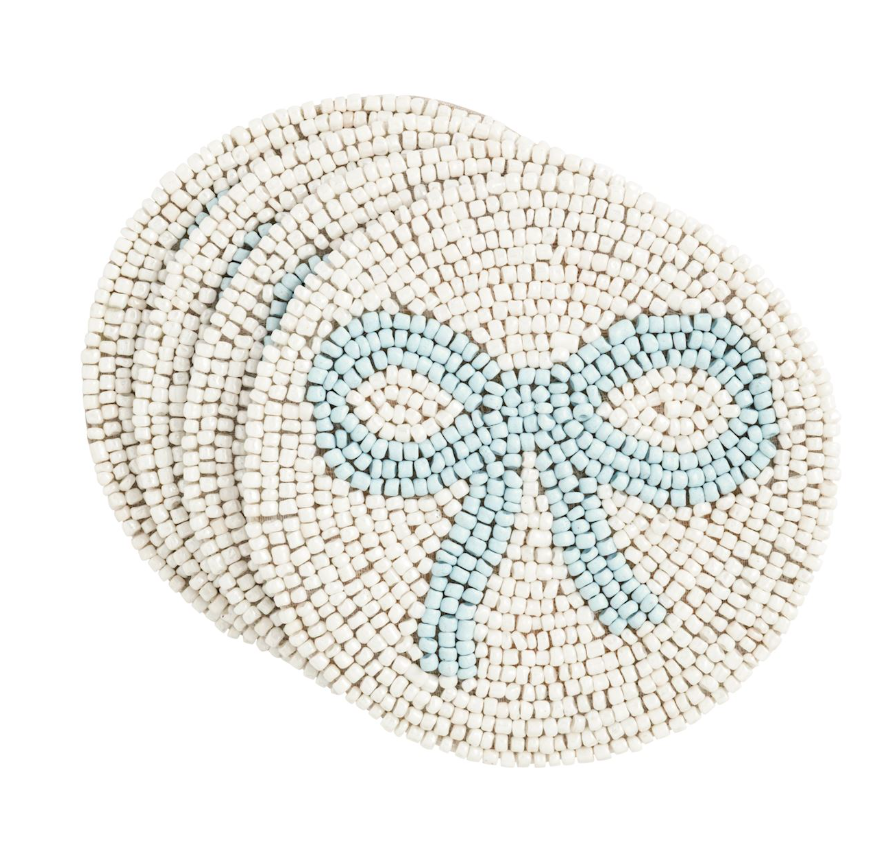 Beaded Bow Coasters