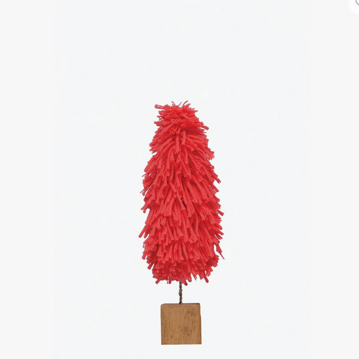 Hot Pink Fabric Yarn Tree