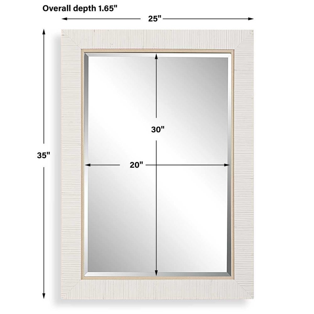 The Coast Mirror in White
