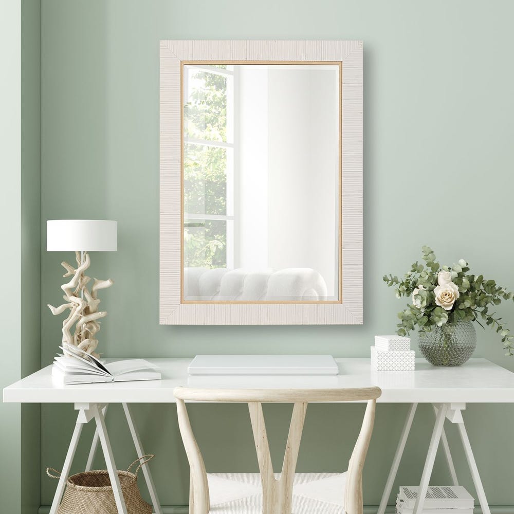 The Coast Mirror in White