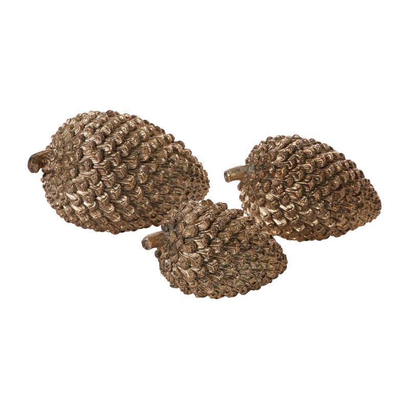 Brushed Gold Pinecones