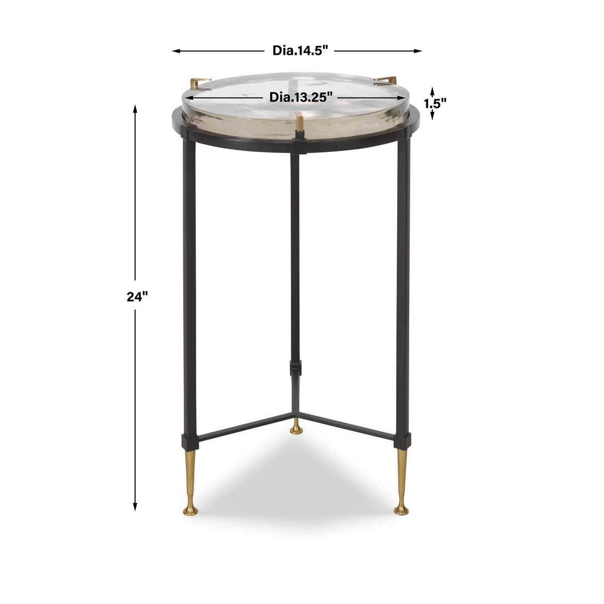 Ice Block Accent Table