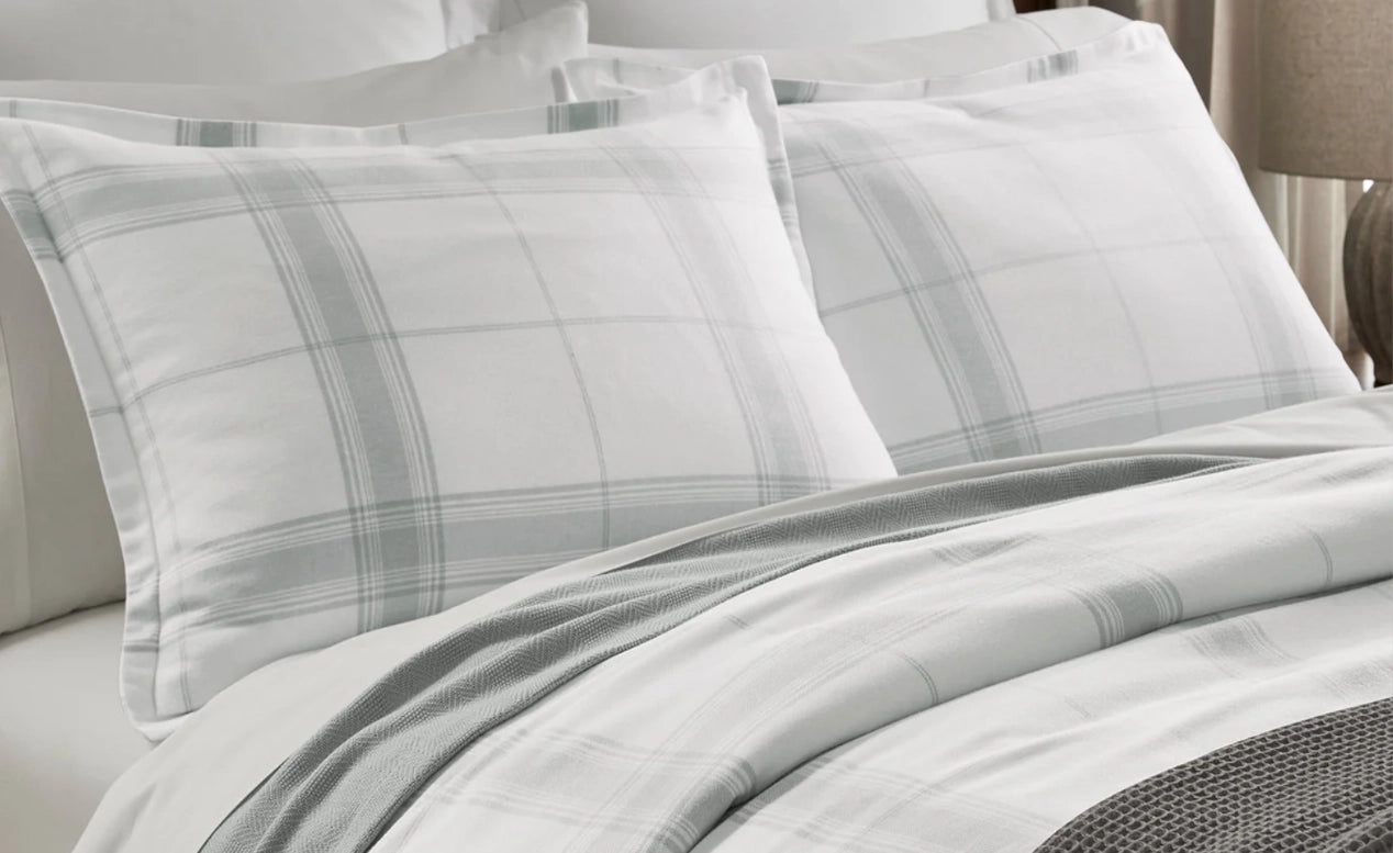 Flannel Classic Plaid Duvet Set