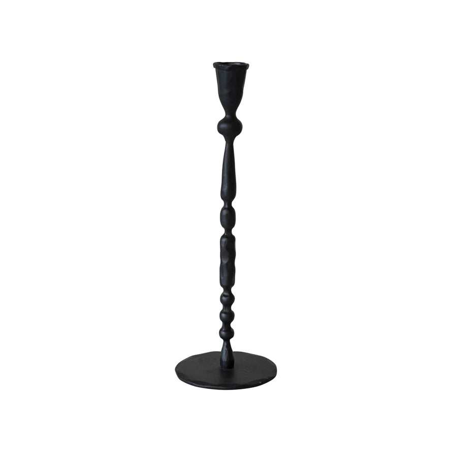 Cast Iron Taper Holder Black