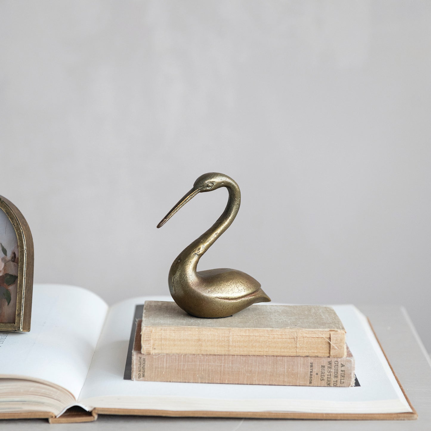 Cast Aluminum Swan