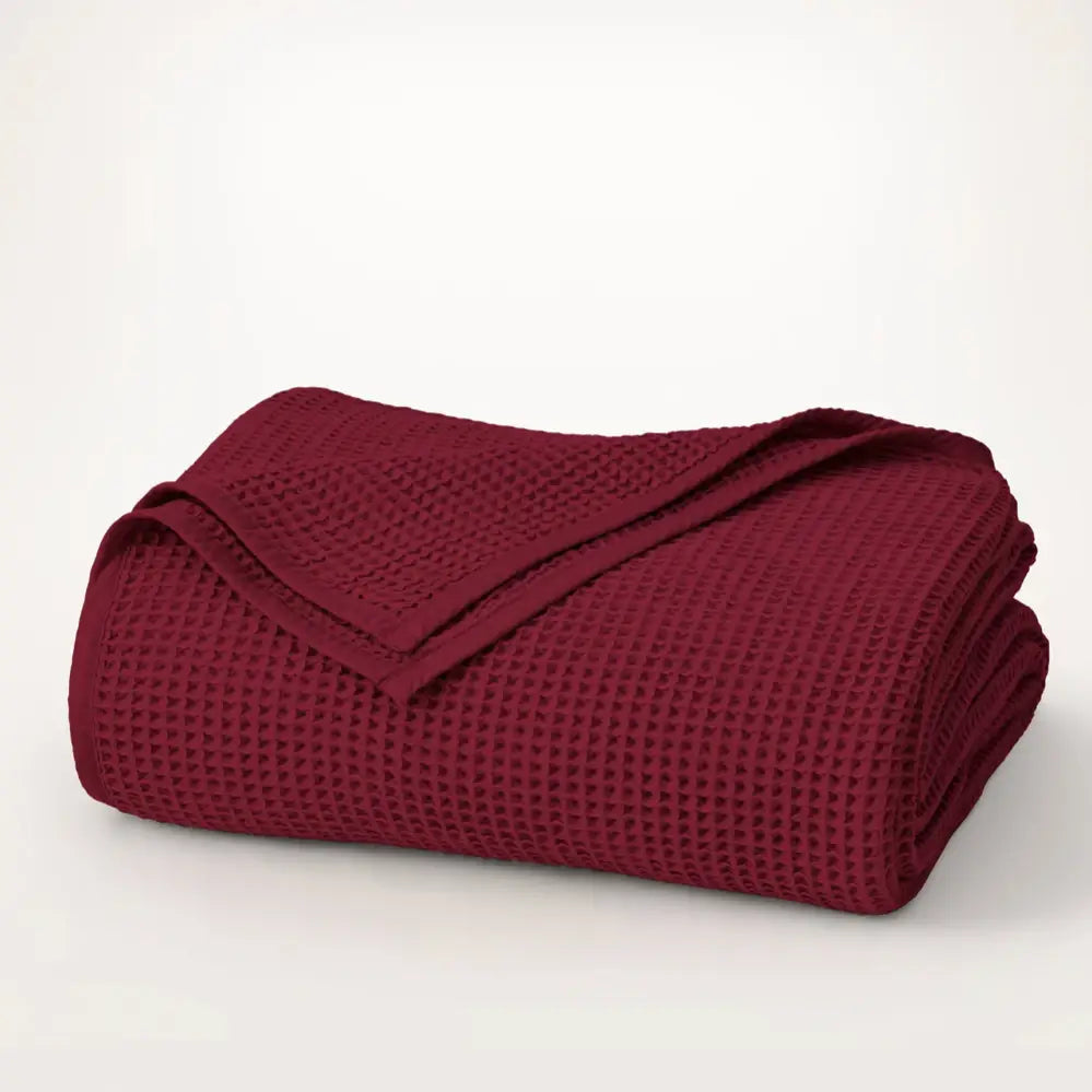 Holly Waffle Blanket