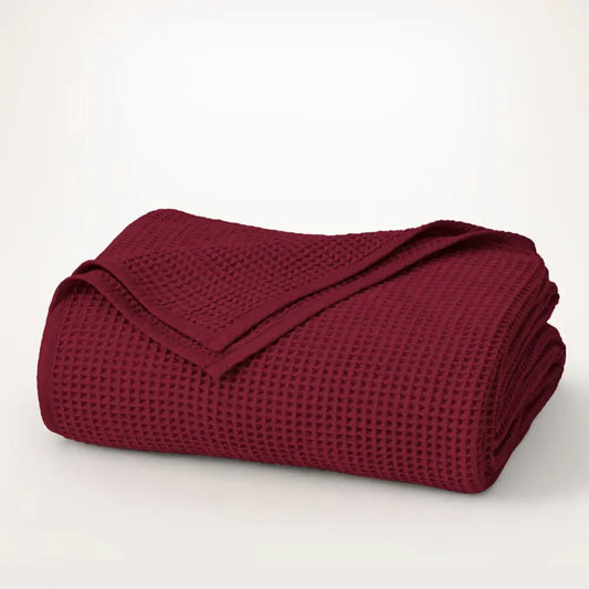 Holly Waffle Blanket