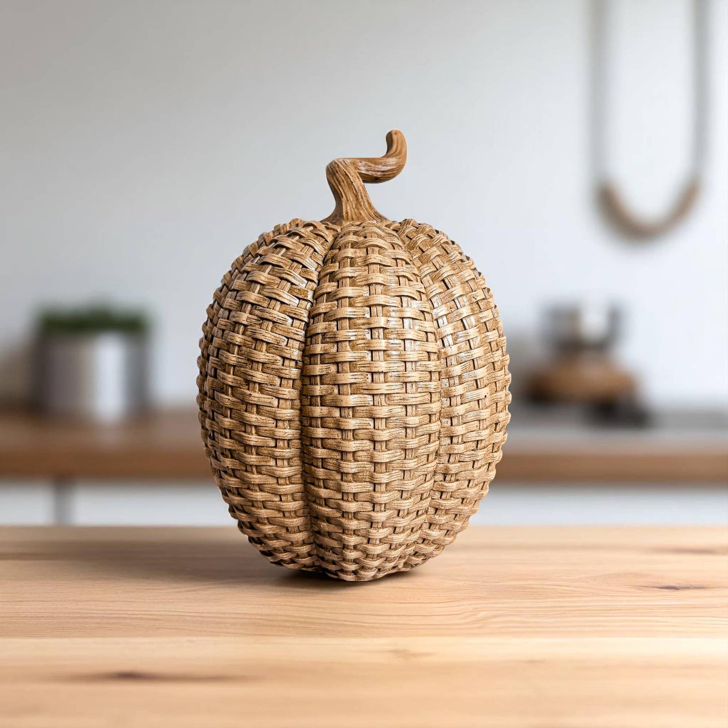 Faux Rattan Pumpkins