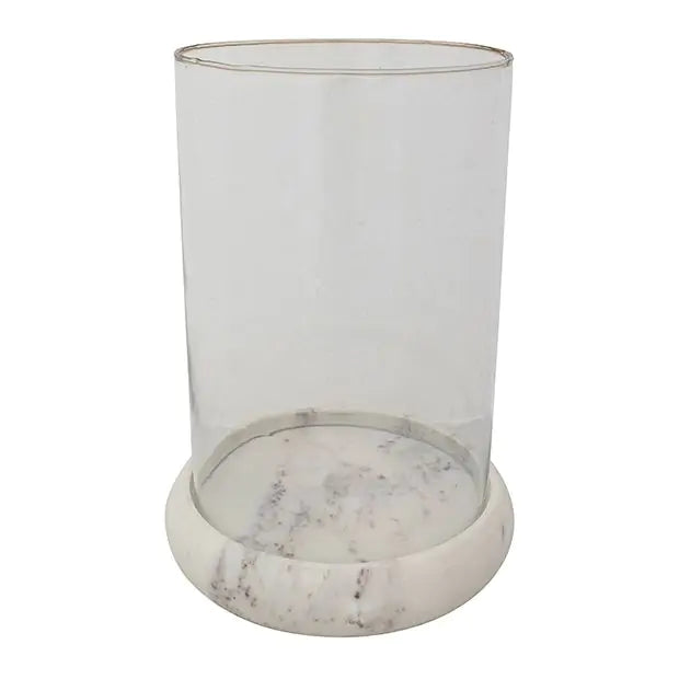 Marble + Glass Hurricane Jar
