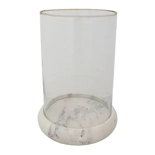 Marble + Glass Hurricane Jar