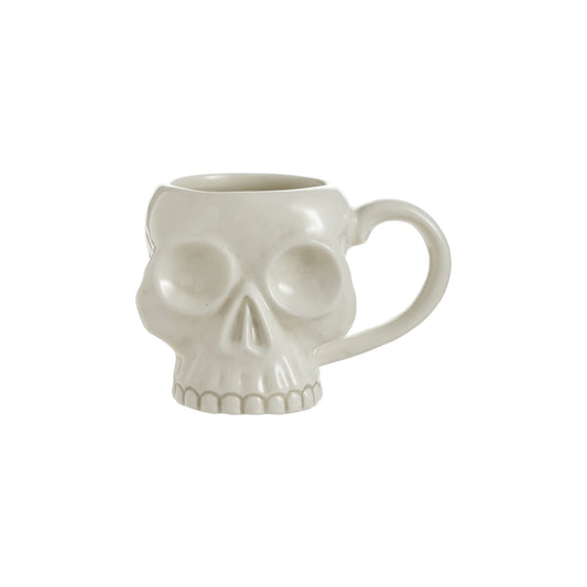 8 oz Stoneware Skull Mug
