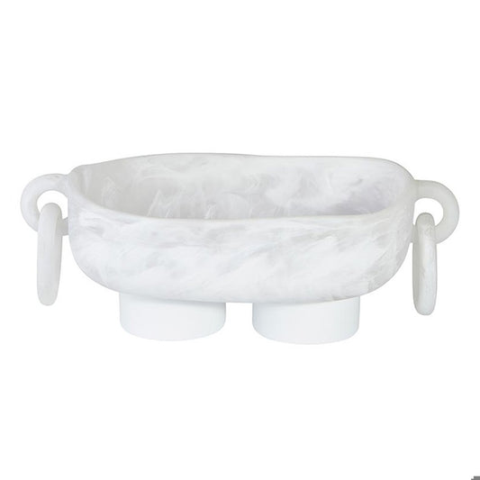 Wht Rin Fted Oblng Bwl W/rings