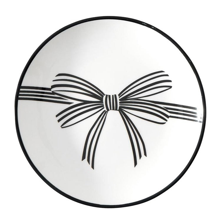 Blk Bow App Plates - S/4