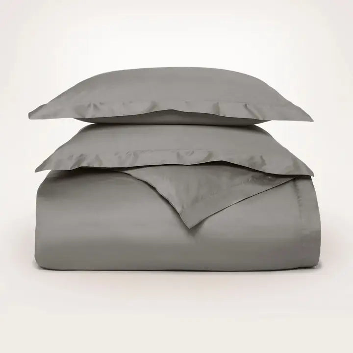 Percale Hemmed Duvet Set