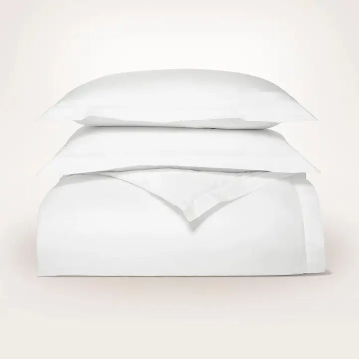 Percale Hemmed Duvet Set