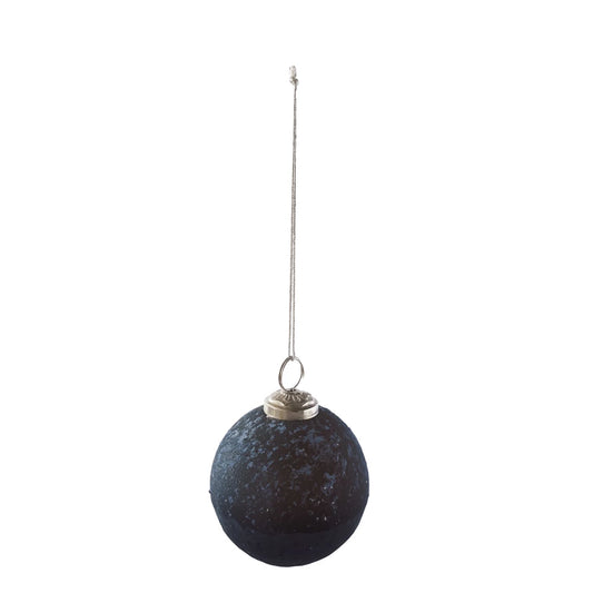 4" Two-Tone Recycled Glass Ball Ornament