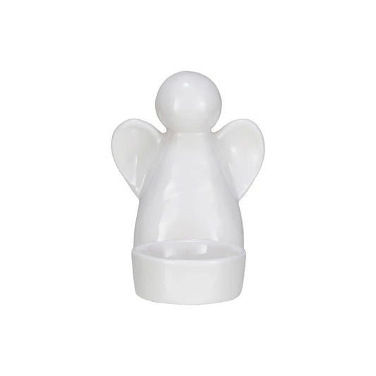 Stoneware Angel Tealight Holder