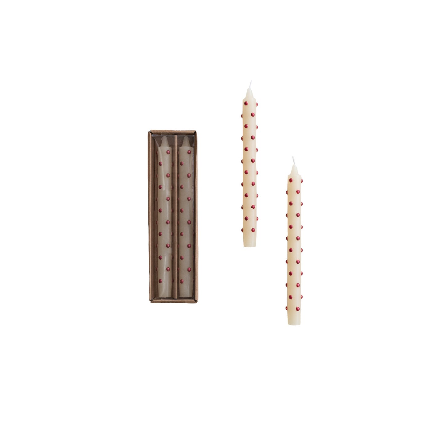 Red 3D Dot Tapers