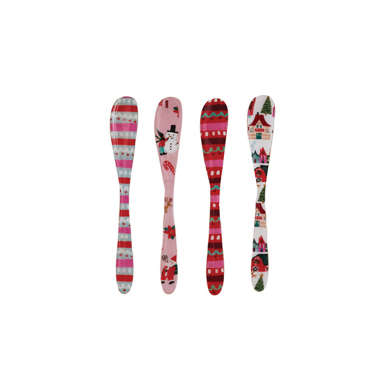 Enameled Stainless Steel Canape Knife, 4 Styles ©