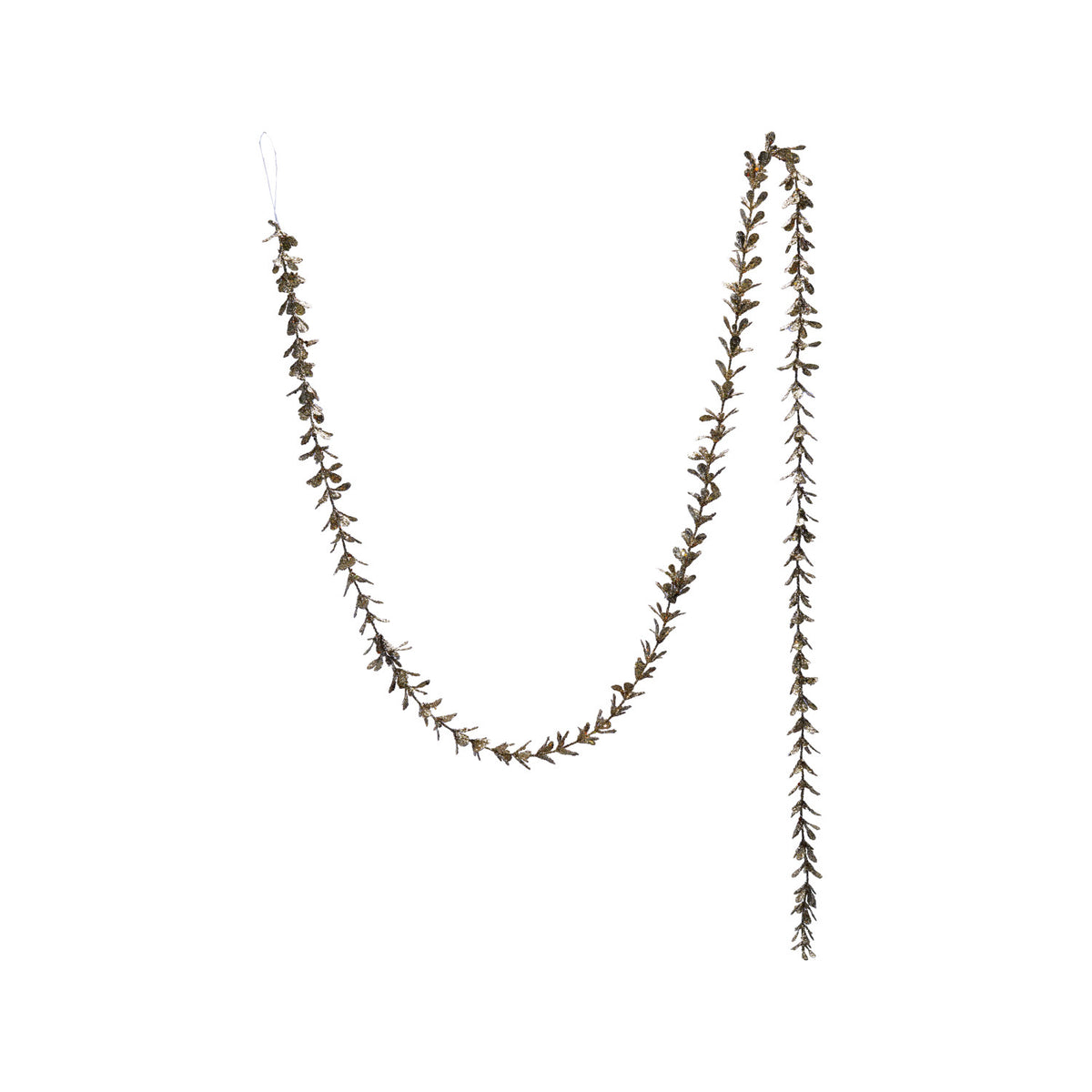 Glitter Boxwood Garland