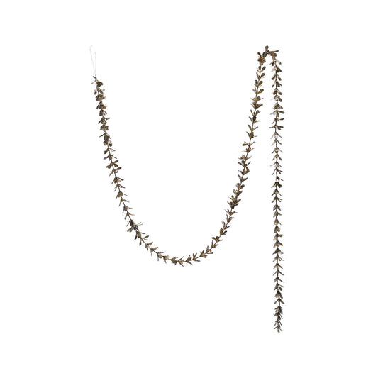 Glitter Boxwood Garland