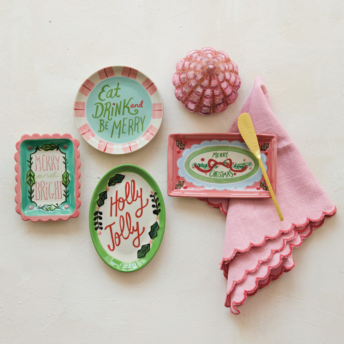 Holiday Stoneware Dish