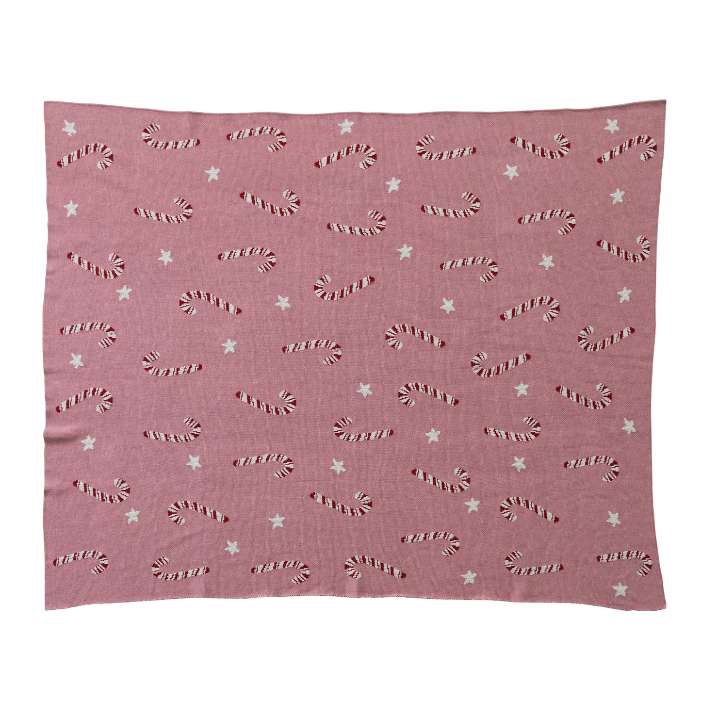 Candy Cane Cotton Throw