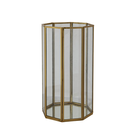 Glass & Brass Hurricane-Small