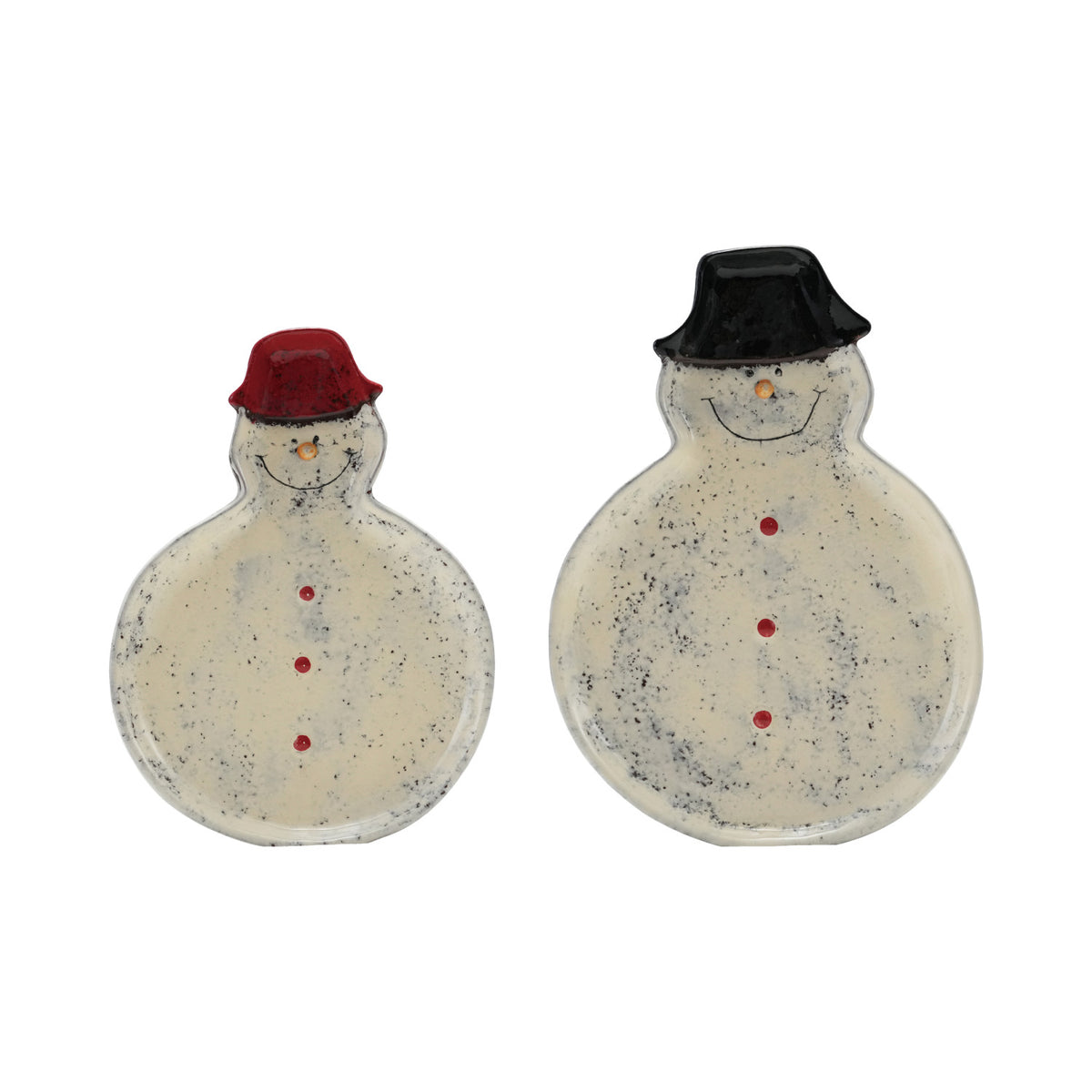 Ceramic Snowman Plate