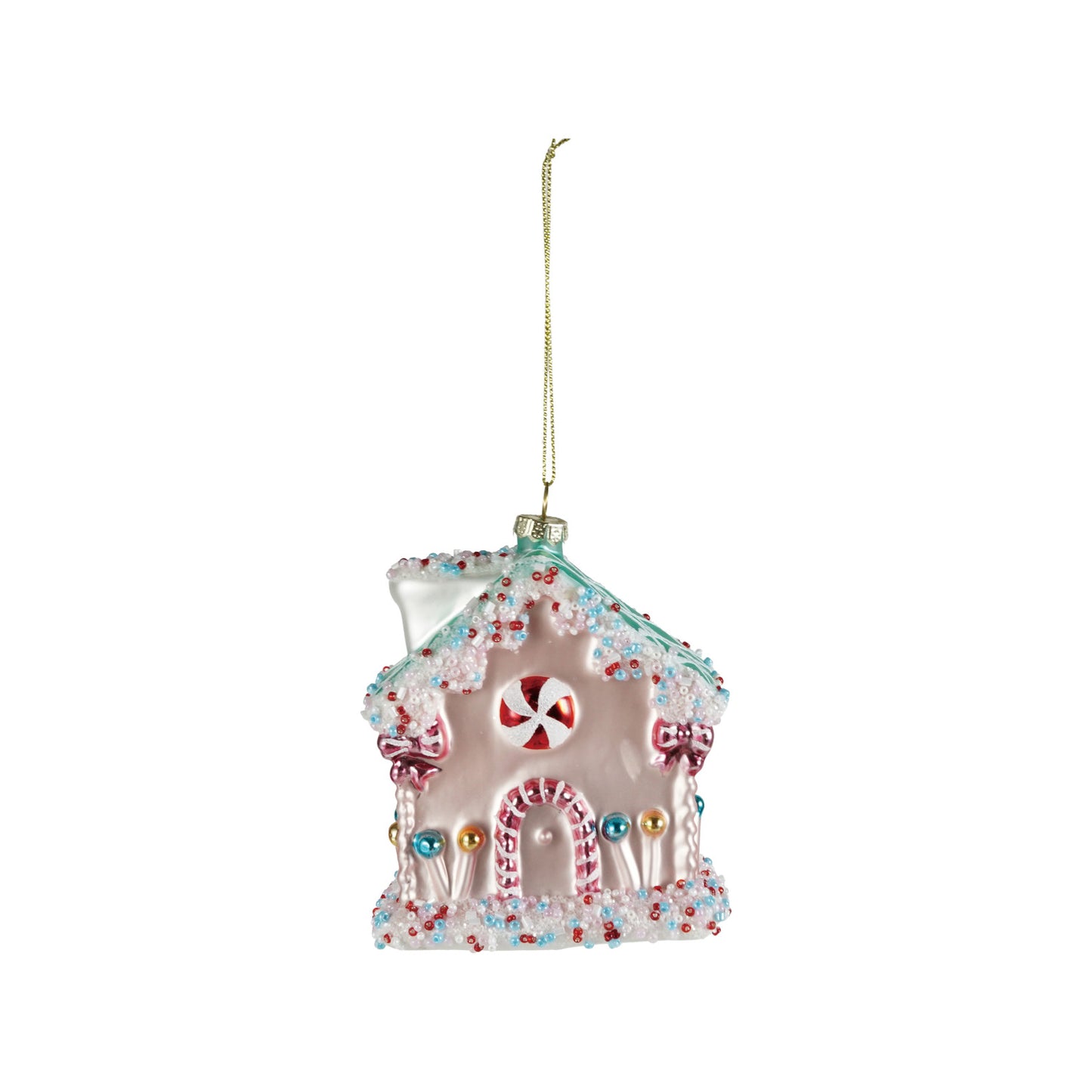 Hand Painted Glass Candy House