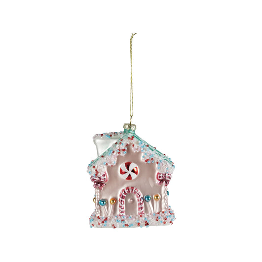 Hand Painted Glass Candy House