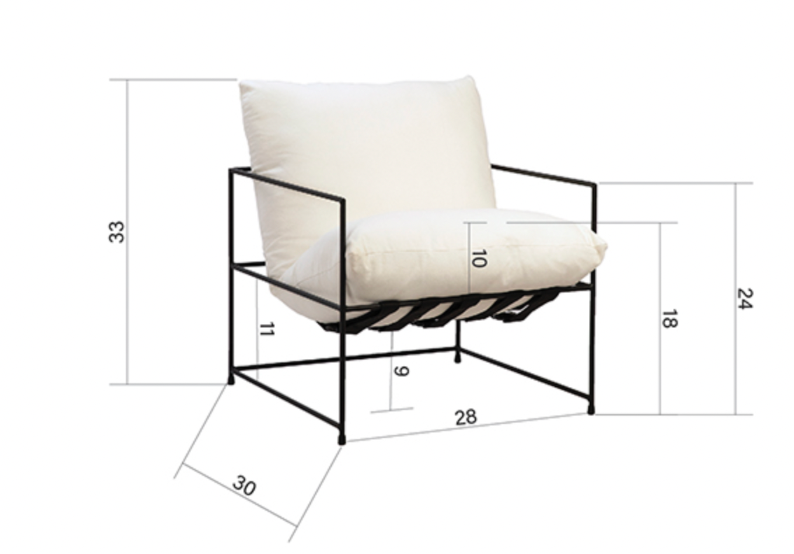 Inska Chair-White