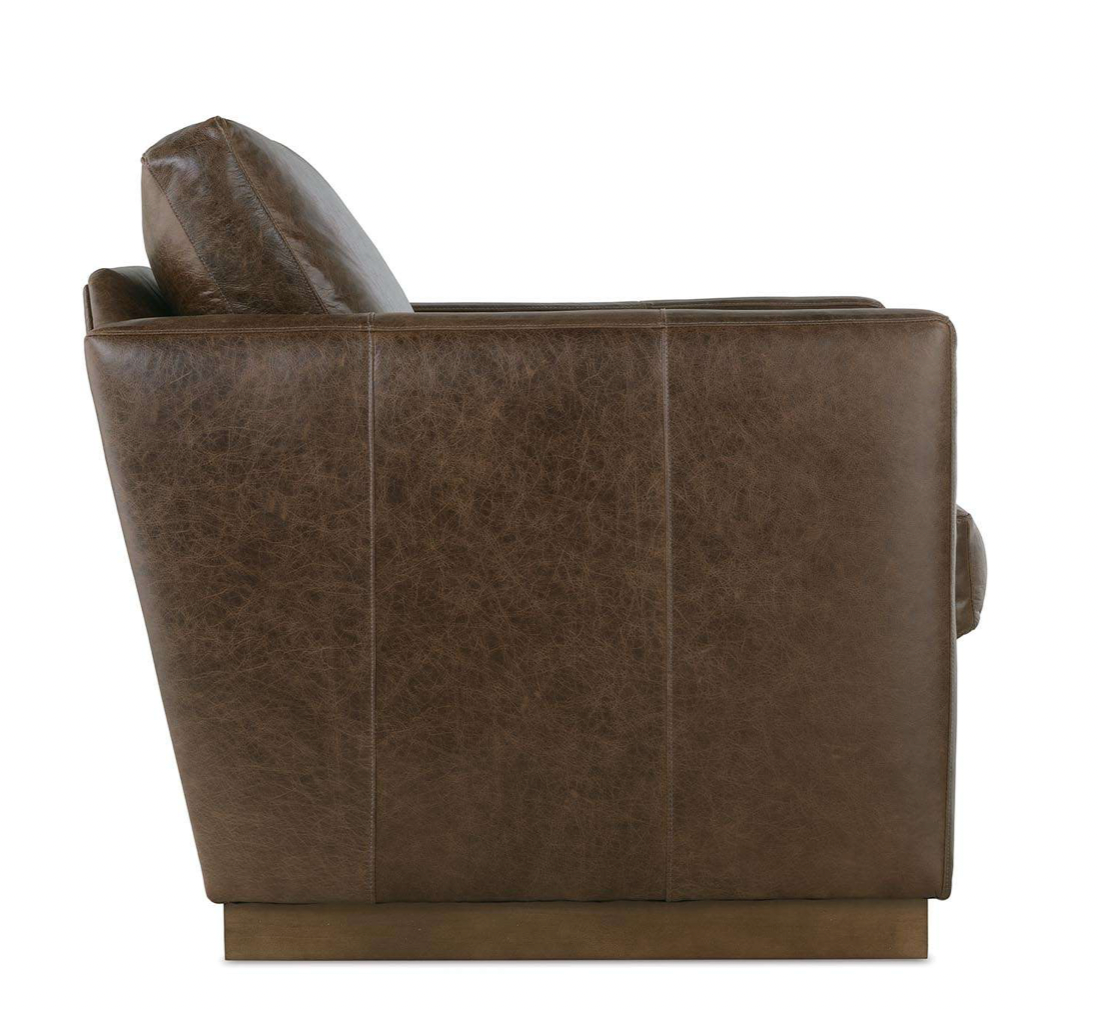 Allie Leather Swivel Chair