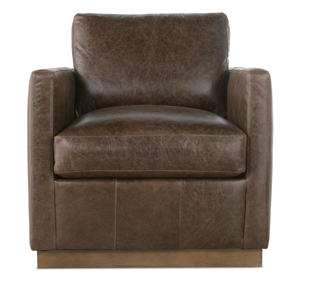 Allie Leather Swivel Chair