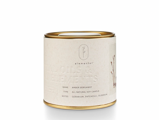 Amber Bergamot Natural Tin